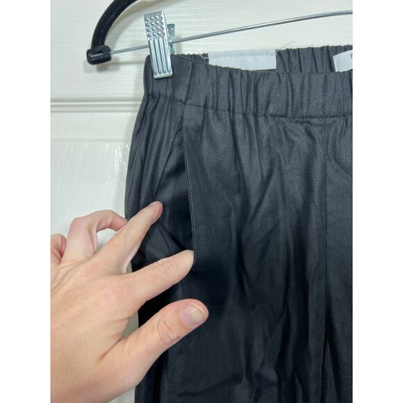 New Aritzia Babaton Dexter Pant Pull-On Tuxedo Jogger Pants Black NWT - Picture 5 of 10